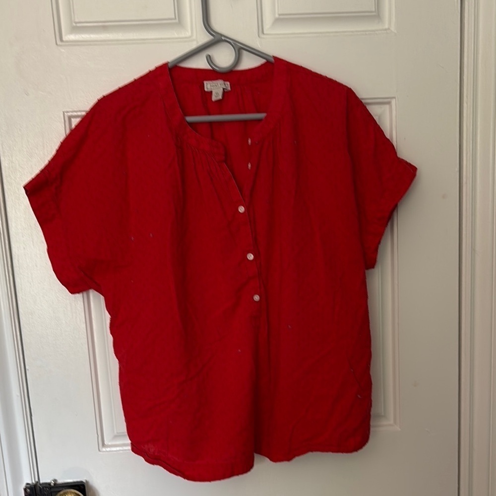 Point Sur Red Blouse